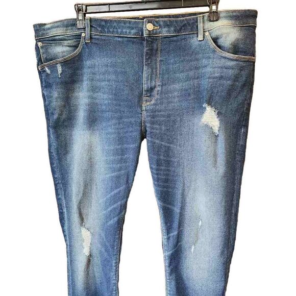 ASOS Plus Size Women's Jeans 44" Waist Distressed Jeans - Picture 1 of 8